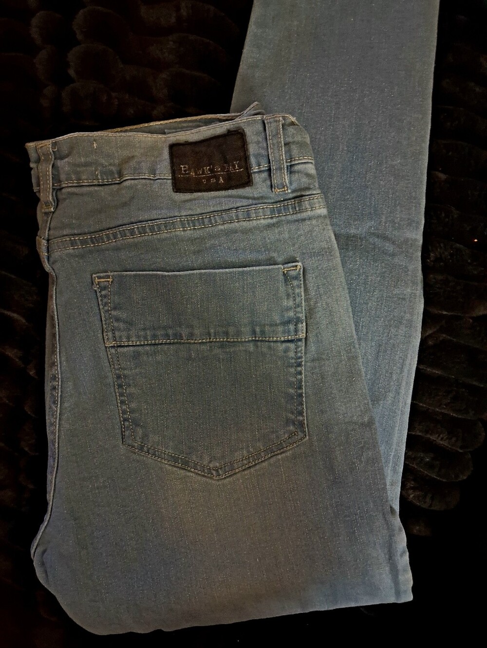 Buckle Men's Skinny Jeans in Light Blue Wash